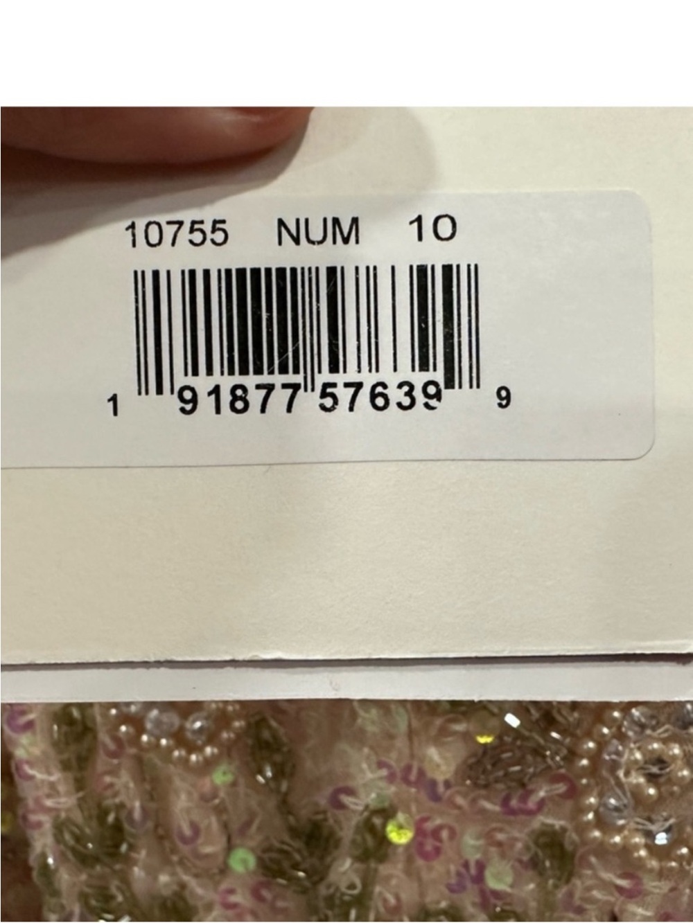 Mac Duggal 10755 Sleeveless Hand Beaded Floral Midi in Nude Multi Sz. 10 - Picture 5 of 5